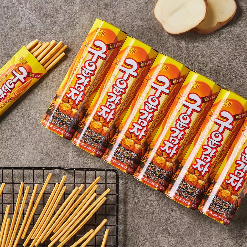 韩国海太红薯酥性烤薯棒饼干 进口零食点心茶歇