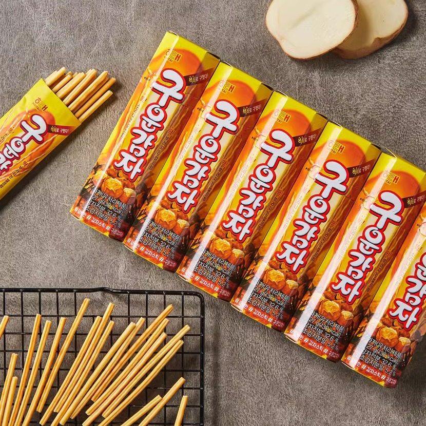 韩国海太红薯酥性烤薯棒饼干 进口零食点心茶歇