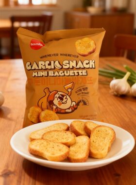 韩国进口三立面包干samlip肉桂焦糖酥脆饼干办公室咸味零食袋装