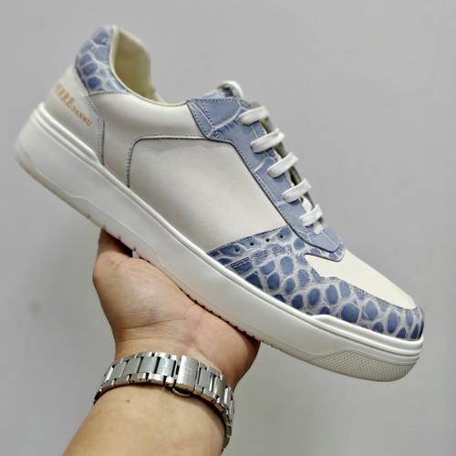 费雷 丹奴2025新款鳄鱼皮纹板鞋 男士时尚百搭鞋 休闲.壮色皮鞋