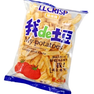 琅琅脆我的土豆薯条膨化食品番茄味儿童喜爱薯片香脆休闲小吃解馋