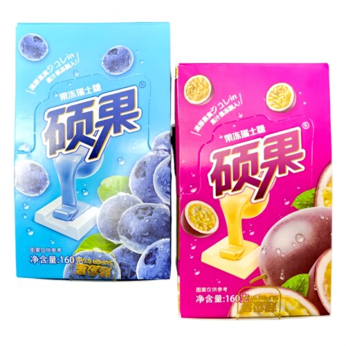 硕果果冻瑞士糖蓝莓味爆款草莓味解馋儿童休闲软糖校园零食糖果
