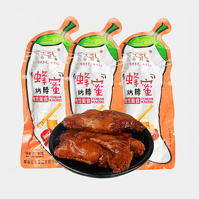 香佬蜂蜜烤脖50袋蜜汁鸡脖非鸭脖零食休闲小吃网红温州风味