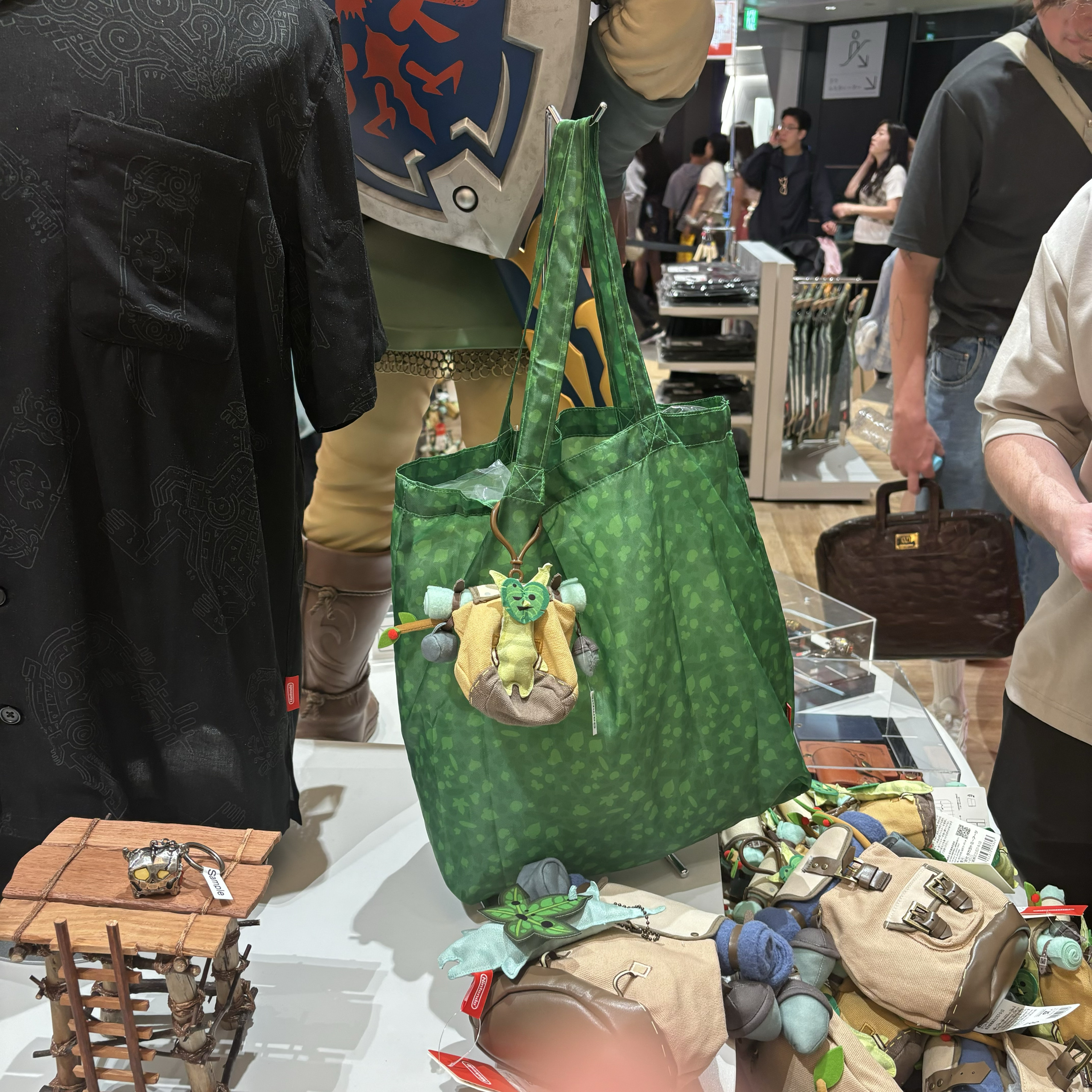 【现货】日本任天堂塞尔达传说新品 呀哈哈 背包环保袋