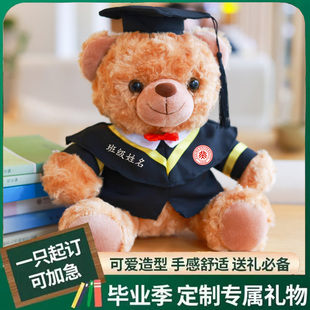 定制毕业礼物小熊博士熊幼儿园小学大学生硕士纪念品毕业小熊礼品