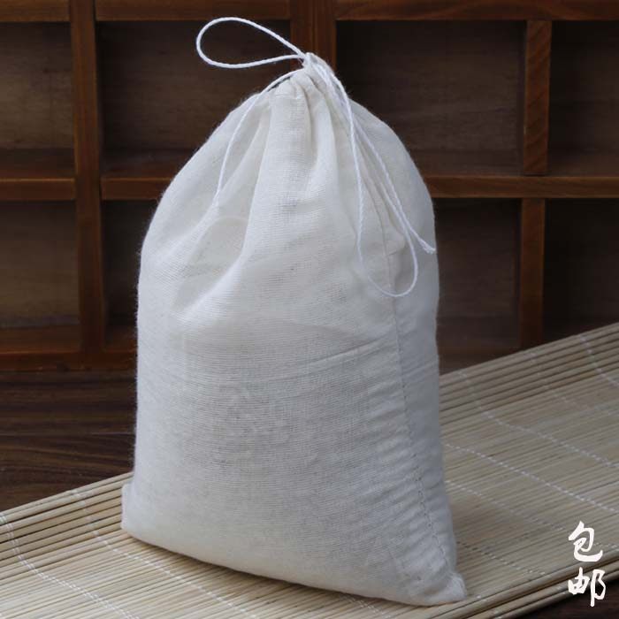 纯棉纱布20*30cm过滤网布袋中药泡酒袋煲汤煲鱼袋卤煮料包袋10个