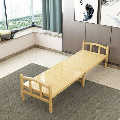 简易竹床可折叠床单人双人家用成人午休凉床出租房竹子硬板床