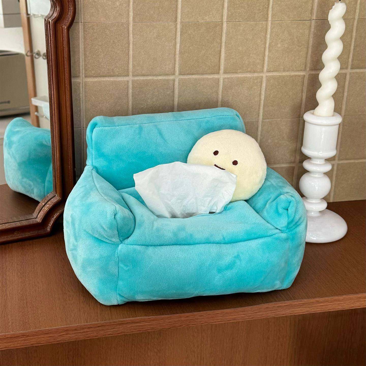 纸巾盒客厅高级感纸抽盒可爱创意毛绒沙发纸抽盒桌面纸巾收纳盒,收纳整理,纸巾盒,淘宝优惠券,粉丝福利购,淘宝优惠卷