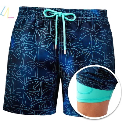 Men Beach Shorts Pants Summer Swimwear Swimsuit Trunks Swim