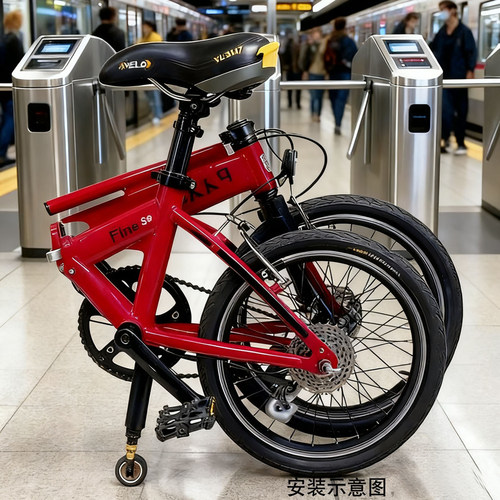 大行折叠车快拆推行车辅助轮