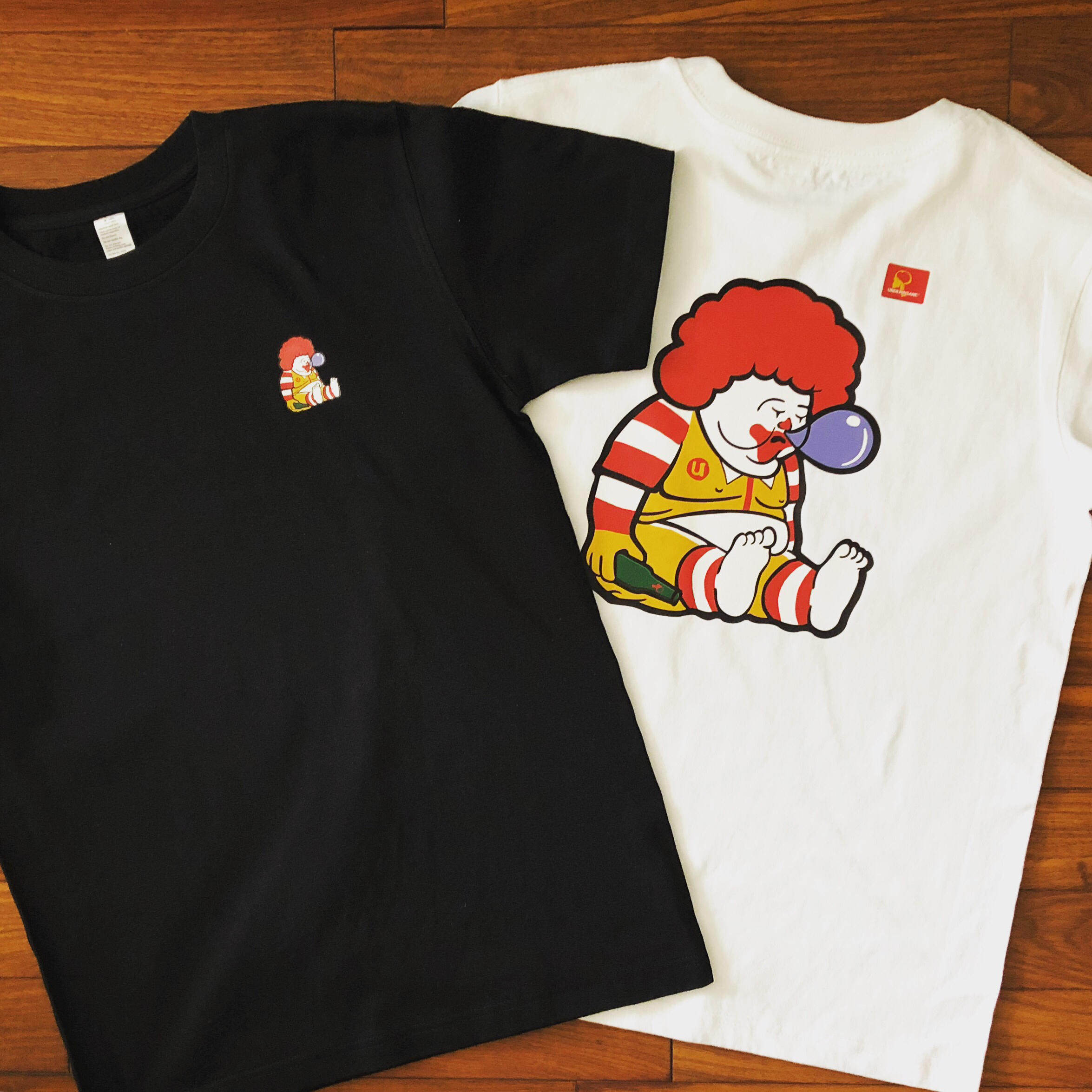 underinsane自曝原创 醉酒胖小丑 mc fat 重磅tee 潮流咔叽