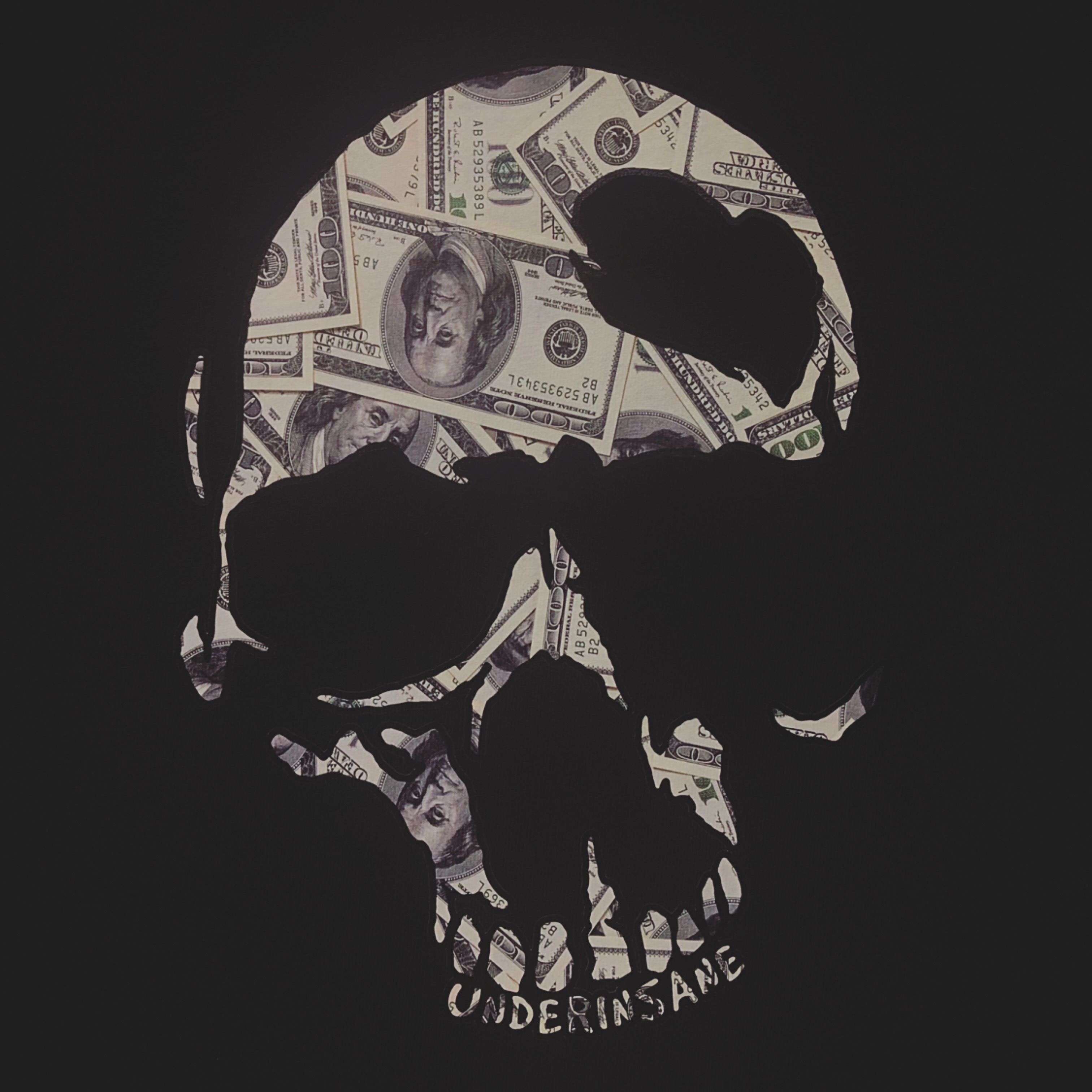 UNDERINSANE自曝原创DollarSkull美金反战骷髅 重磅TEE 咔叽潮流