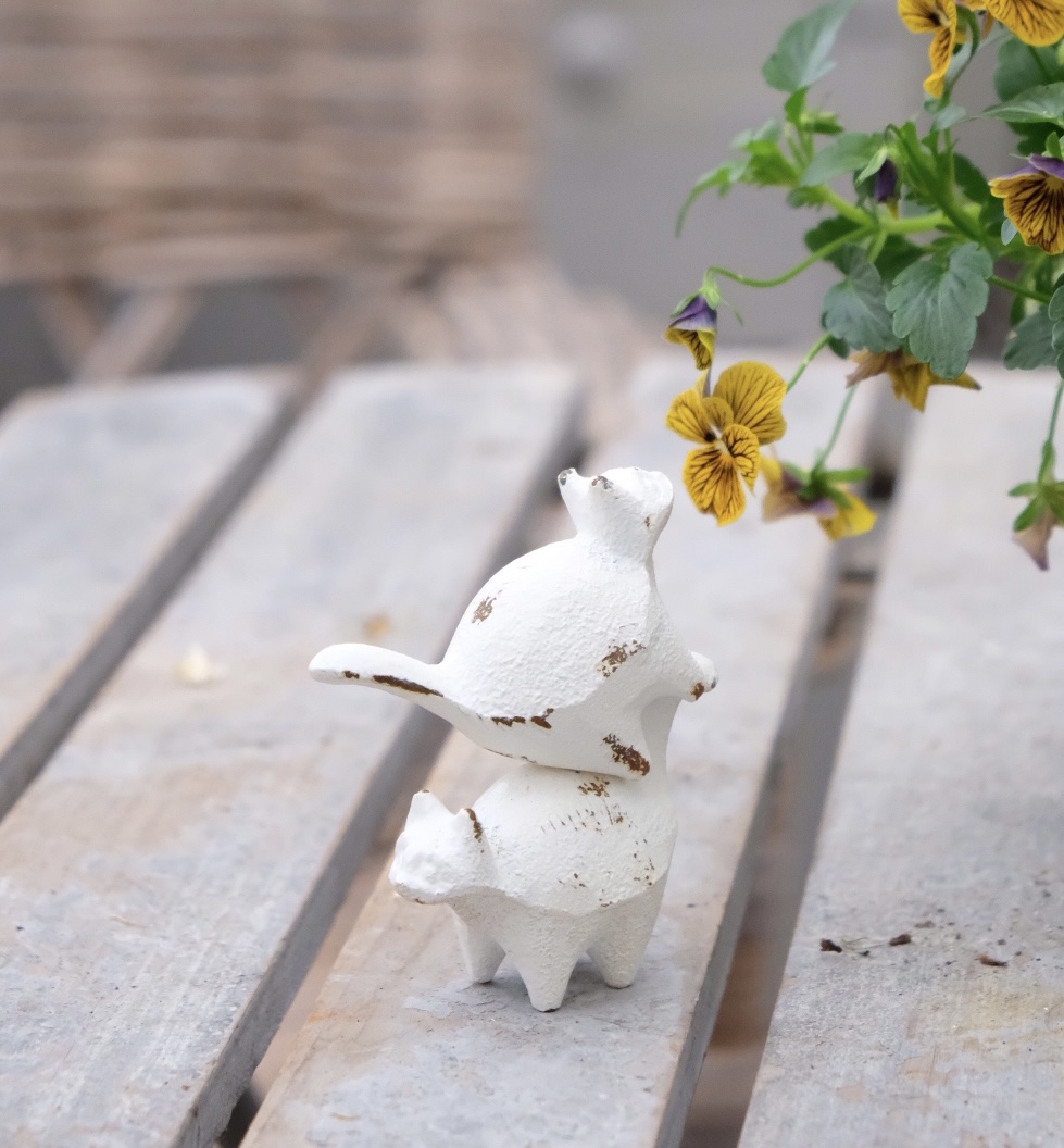 铸铁小猫咪动物花园摆件