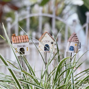 日系可爱小房子花插花园装饰