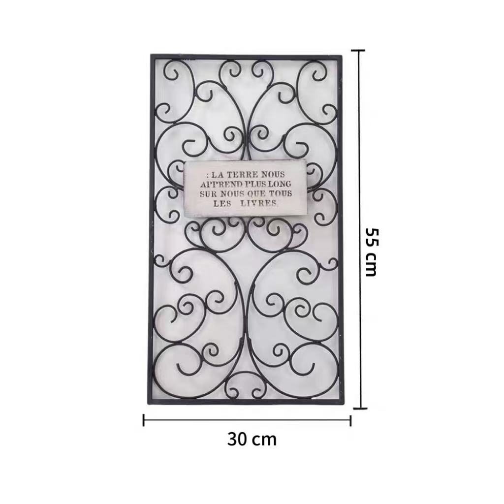 日系铁艺藤蔓窗扇花园杂货装饰背景壁挂复古园艺爬藤