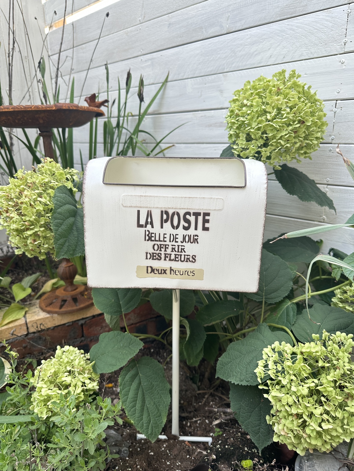 邮箱花盆地插花园装饰