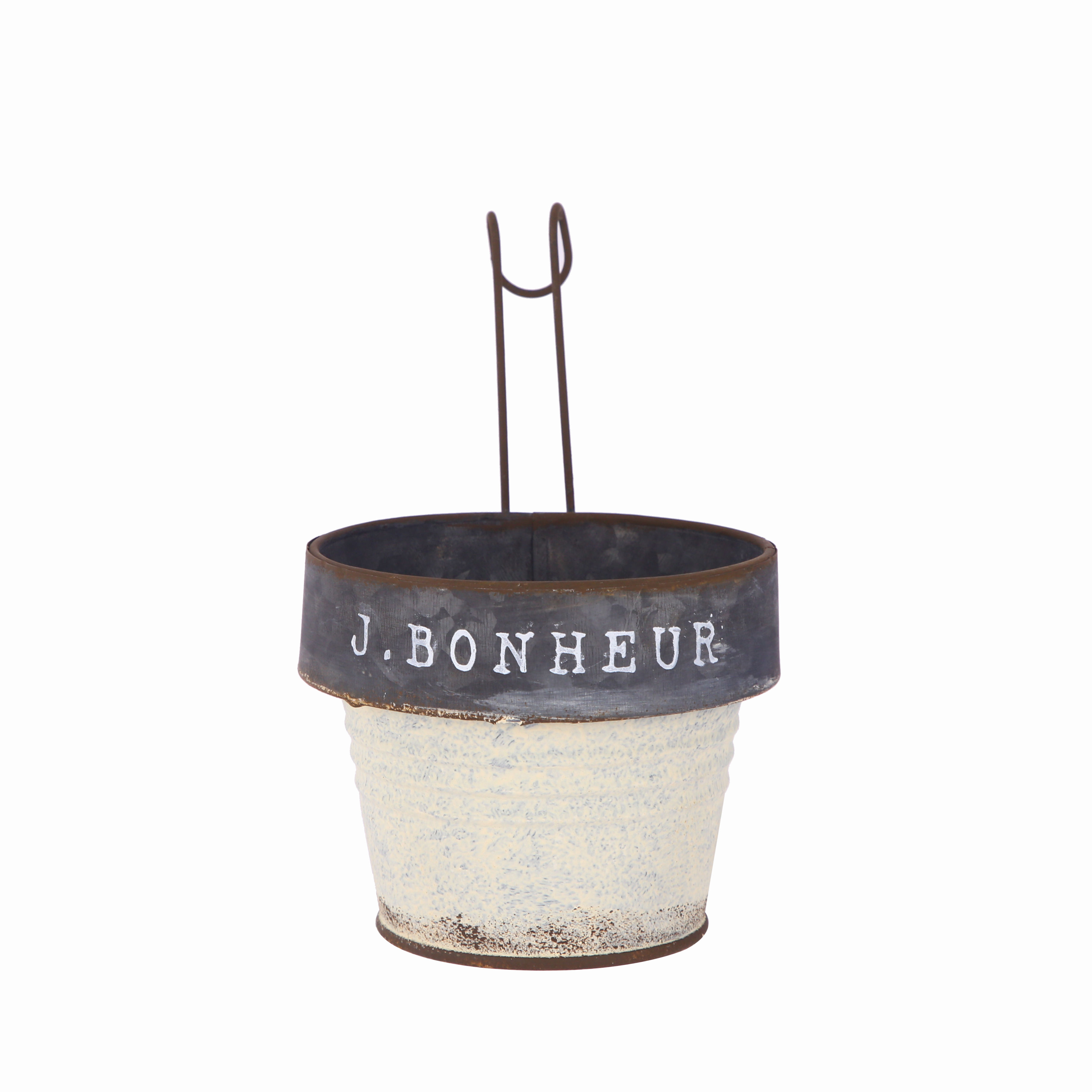 铁艺做旧日系小挂盆花园装饰