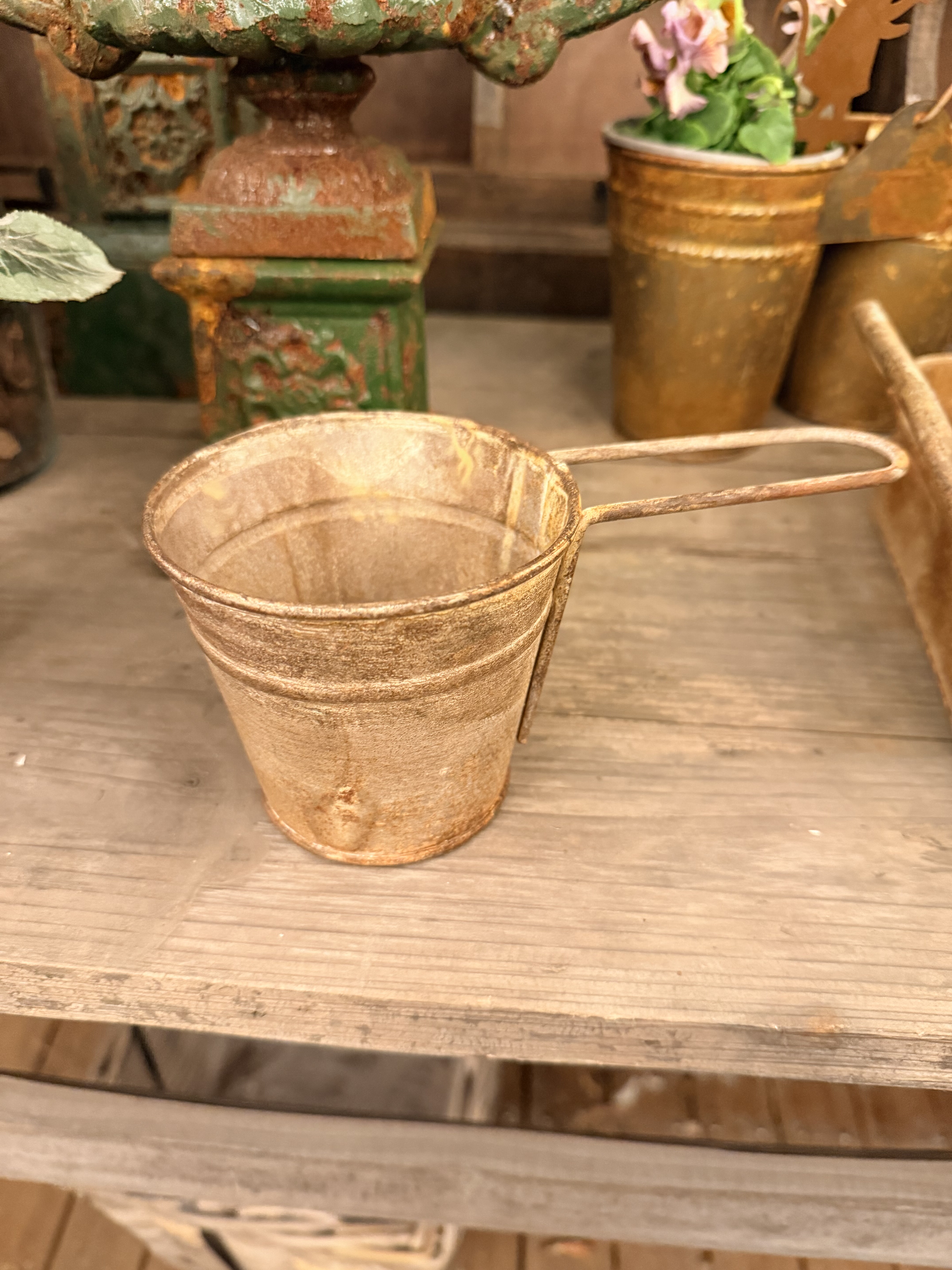 铁艺水瓢花盆满 30 包邮 10×9cm