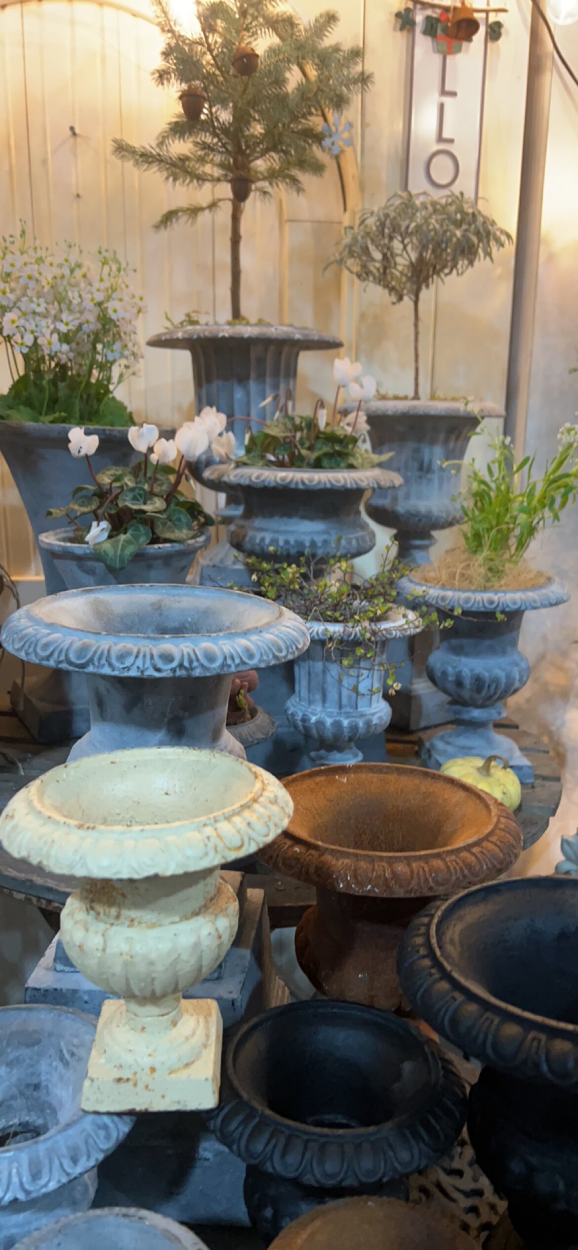 铸铁奖杯花盆复古户外花园