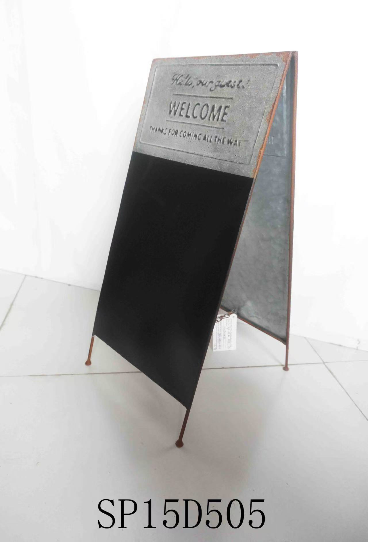 铁艺黑板店招花园摆件杂货装饰咖啡店面包店装修花园欢迎牌