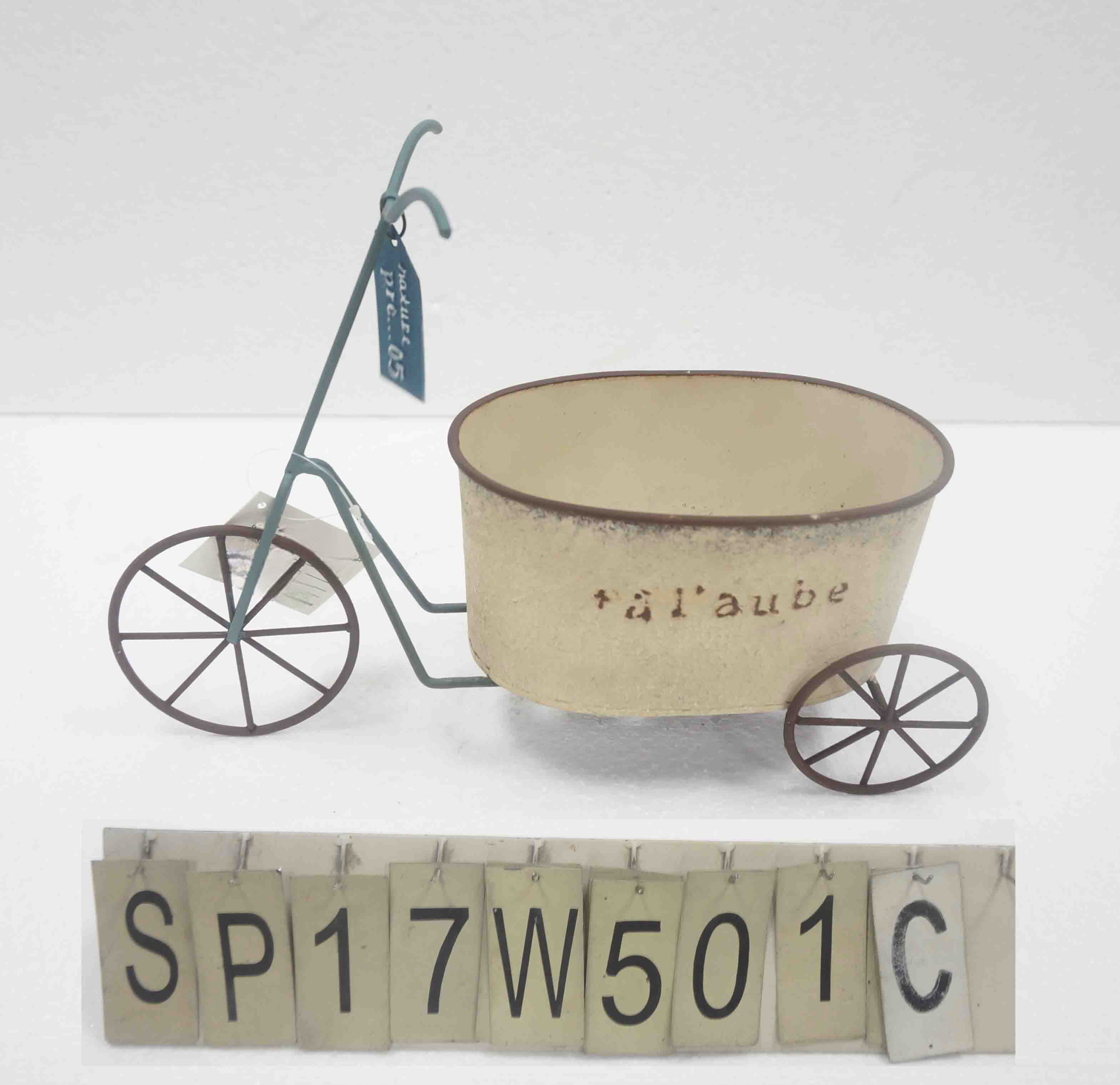 日系铁艺小推车花盆杂货装饰摆件 ins