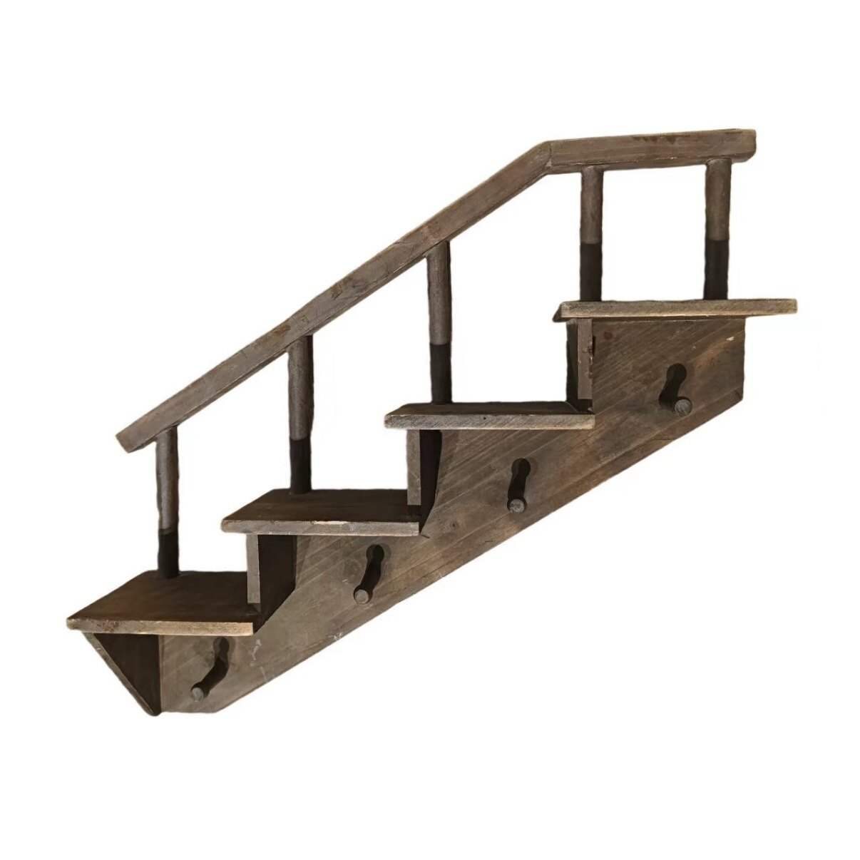 旧木壁挂梯子置物架 12 月底发货