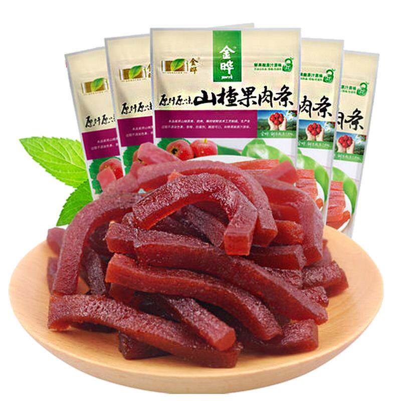 金晔山楂果肉条原汁原味山楂软条果蔬小包装称重山楂条500g