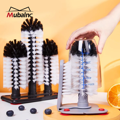 奶茶店商用洗杯刷三头玻璃杯刷