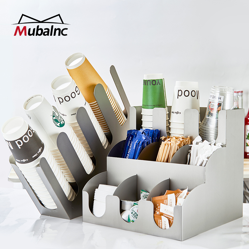咖啡奶茶店一次性纸杯架不锈钢
