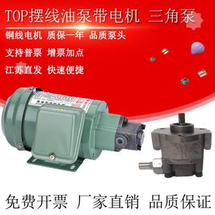 12A 全新TOP 13A齿轮油泵电机ROP11A三角摆线泵380V机床车床润滑2