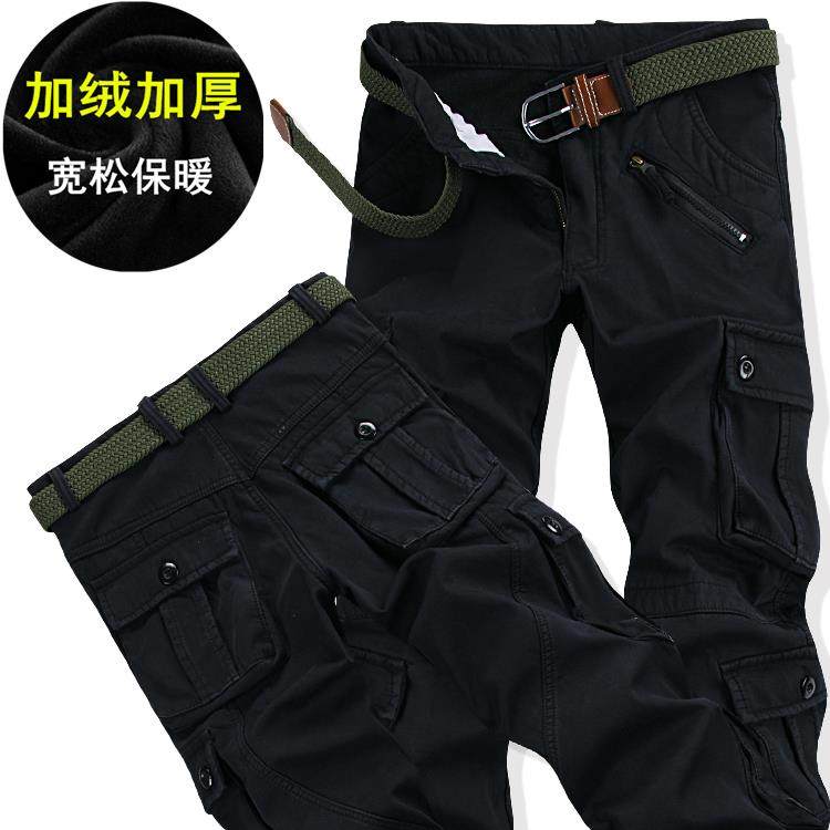 秋冬男装加绒加厚多口袋工装裤休闲裤男户外宽松长裤男潮军裤大码|msdalam kategori Pakaian Lelaki, seluar santai - dari Buy2taobao.com untuk memberikan perkhidmatan ejen Taobao profesional membeli