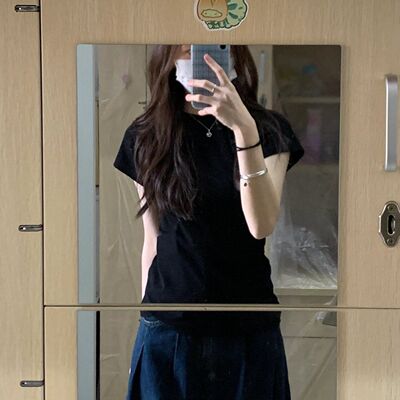 优质棉正肩短袖T恤夏季新款设计