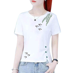 白色短袖t恤女2026新款夏季韩版修身不规则百搭短款体恤上衣ins潮