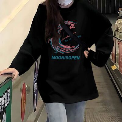 港风港味chic长袖t恤女春秋薄款