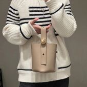 CHELSEA 高定真皮Pebble Bucket鹅卵石大容量水桶包单肩潮