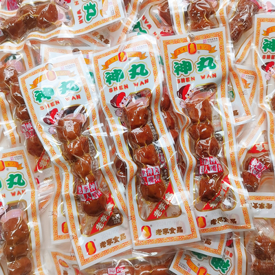 老李卤贡丸22克散称零食温州神丸肉丸子即食猪肉丸休闲食品小零食