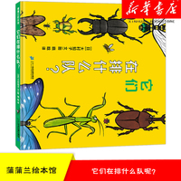 它们在排什么队？精装绘本 2岁以上 帮助孩子认识50种昆虫的样貌认知、自然、生命低幼儿童绘本图画书蒲蒲兰绘本2-3-4-5岁睡前故事