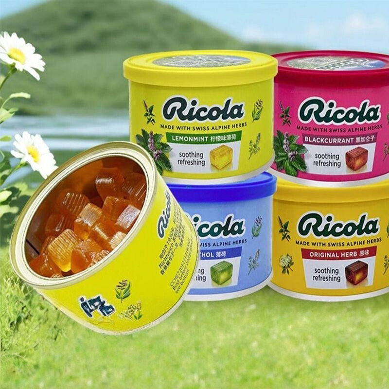 瑞士进口Ricola利口乐润喉糖教师护嗓糖果零食无糖含片硬糖薄荷糖