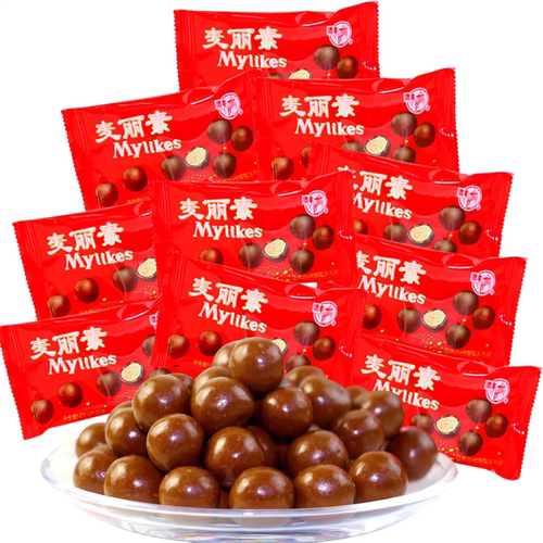 梁丰麦丽素巧克力儿时糖果8090后怀旧网红童年小吃零食年货食品