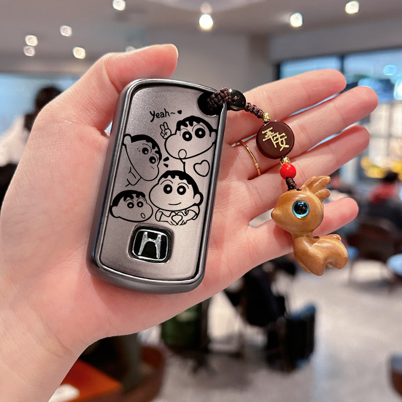 适用于老款本田钥匙套九代思域CRV歌诗图思铂睿雅阁汽车保护壳扣