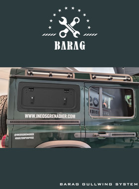 barag 英力士ineos掷弹兵grenadier鸥翼窗探险款战术改装狩猎窗