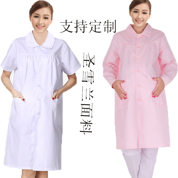 南丁格尔护士服孕妇短袖夏装白大褂冬长袖白大衣药店美容韩版