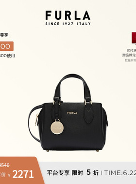 [同价618]FURLA芙拉MINERVA牛皮迷你女士托特包单肩斜挎包
