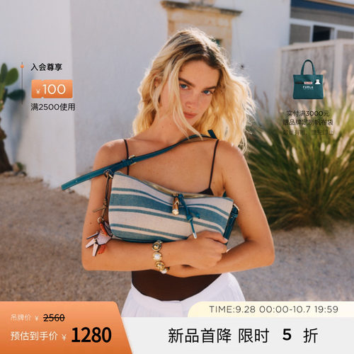 FURLADEBBY女士帆布单肩腋下包