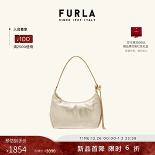 FURLA芙拉HOLLY羊皮迷你女士单肩包腋下包高级感 甄选礼遇