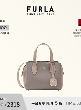 【礼物】FURLA芙拉MINERVA牛皮迷你女士托特包手提斜挎包