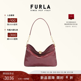 SOFT牛皮漆皮中号女士时尚 FURLA芙拉SFERA 单肩包 秋冬新品