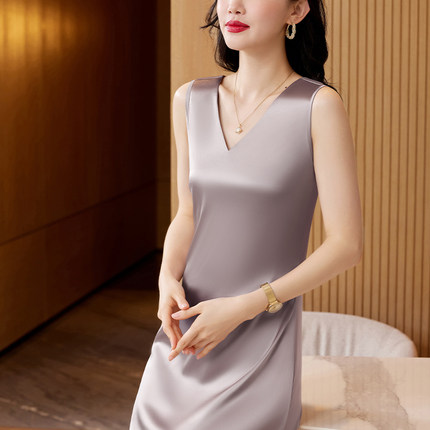 真丝性感睡衣女2025年新款夏季桑蚕丝绸纯欲高级感吊带睡裙家居服