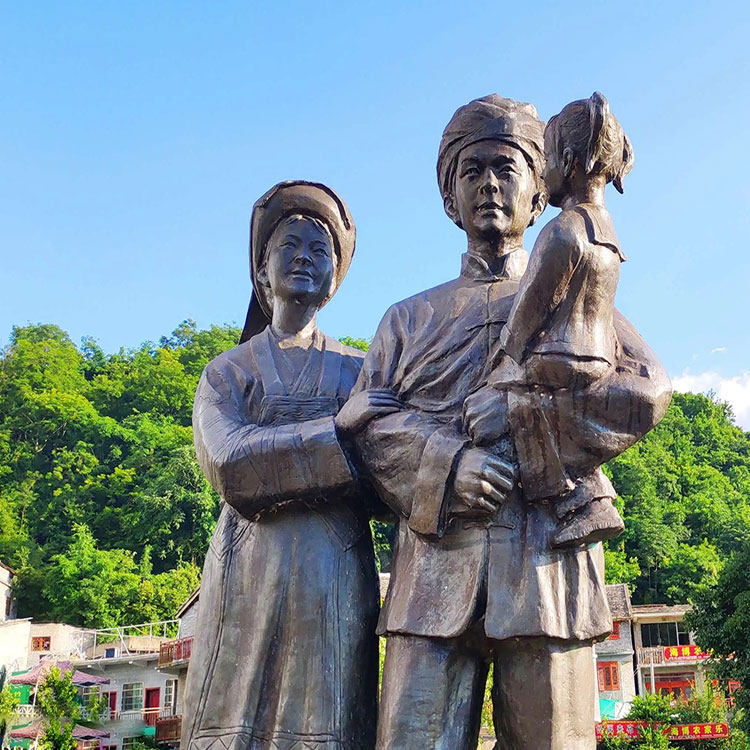 人物侗族铸铜少数民族户外白族摆件定制满族雕塑玻璃钢布依族雕像