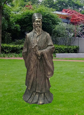 石膏定制古代人物王诩鬼谷子酒圣
